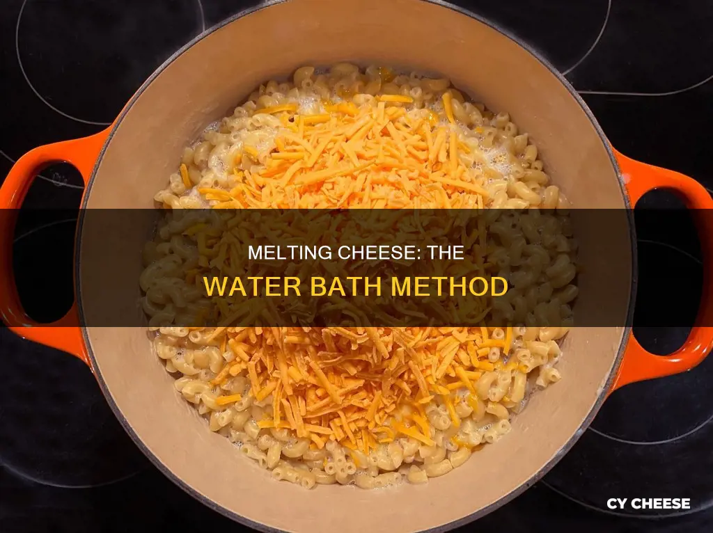 how to melt cheese using water