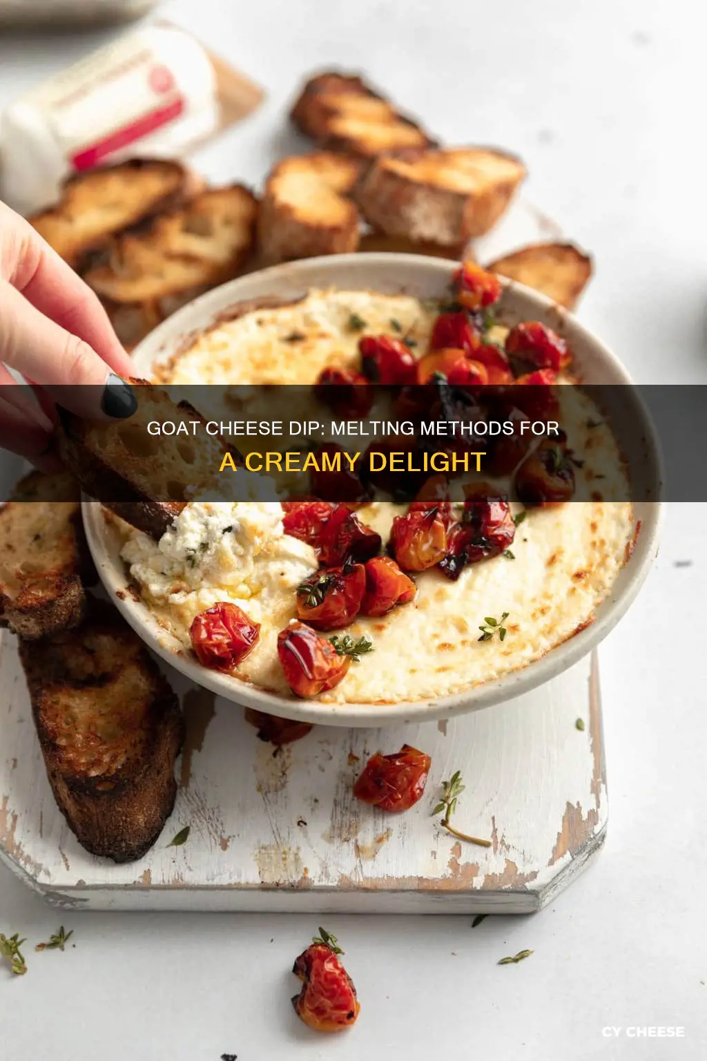 how to melt goat cheese for dip