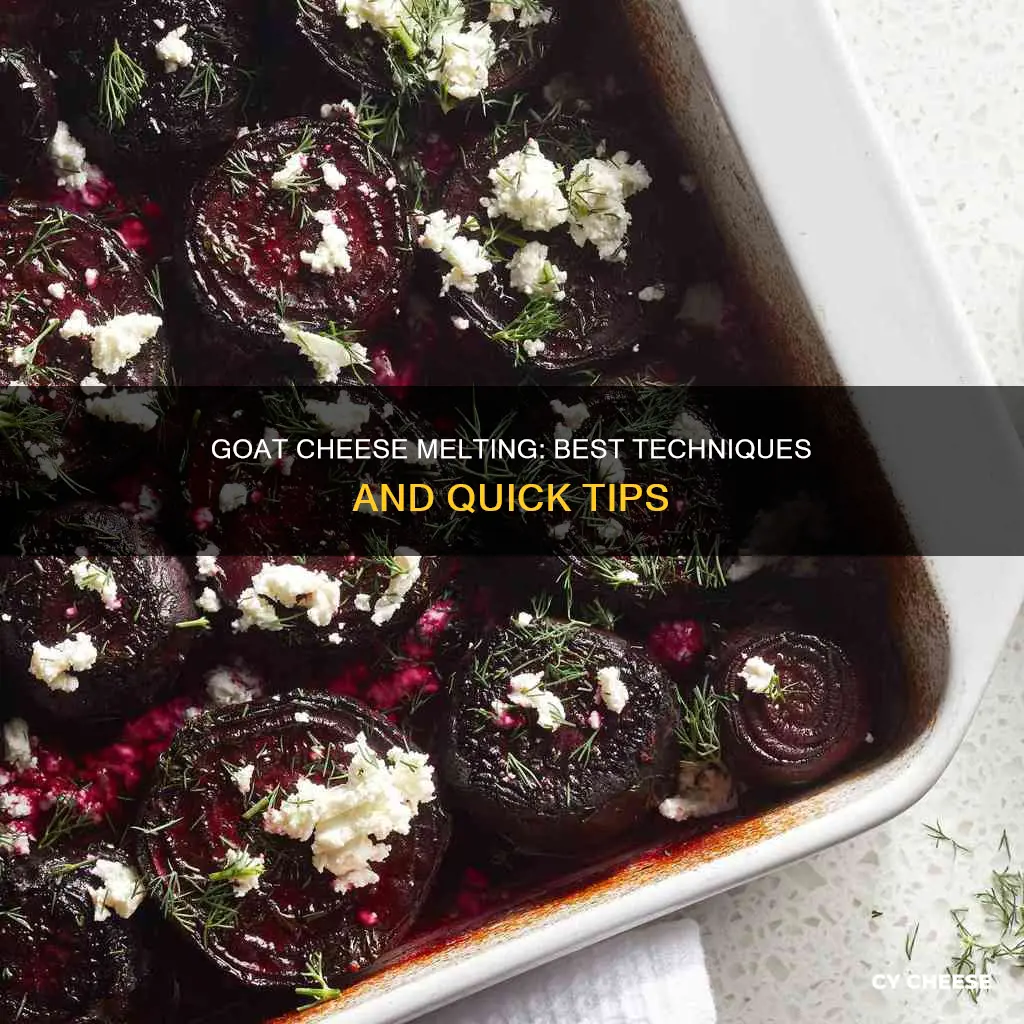 how to melt goat cheese