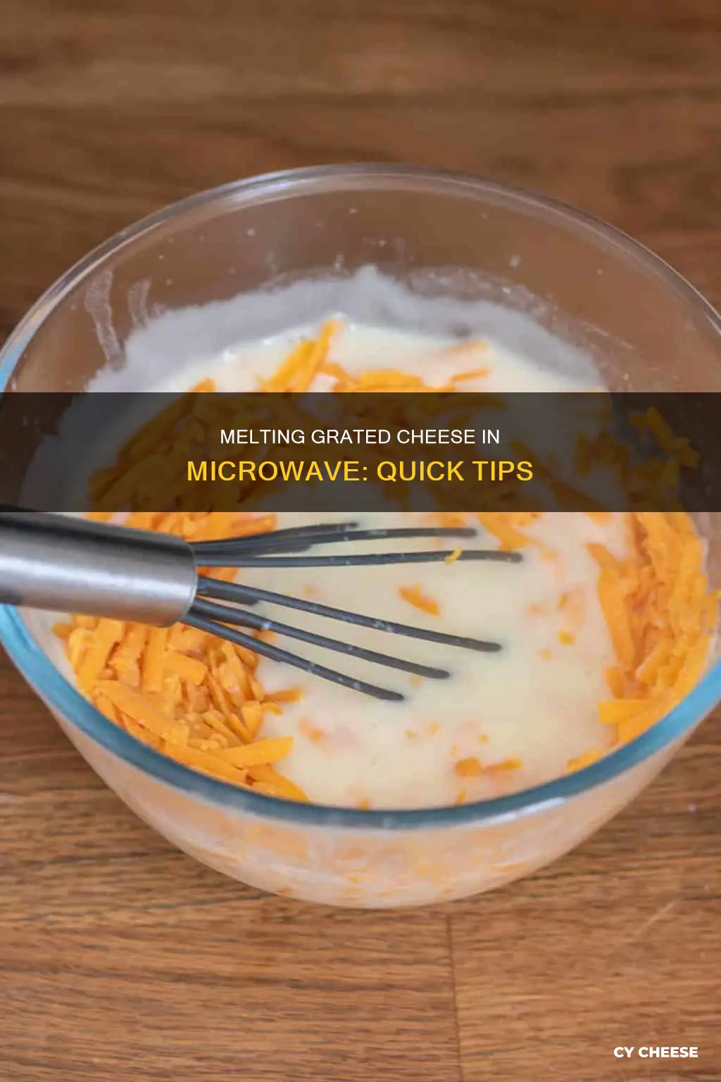how to melt grated cheese in microwave