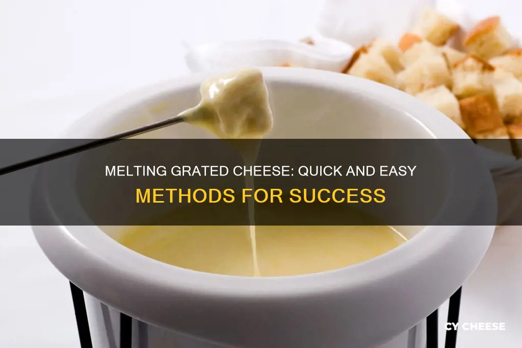 how to melt grated cheese