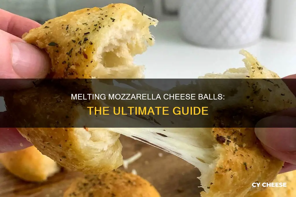 how to melt mozzarella cheese balls