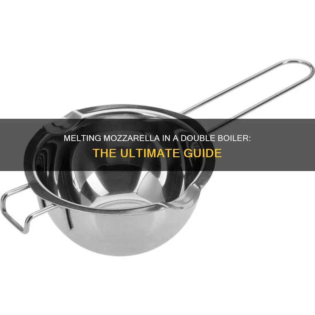 how to melt mozzarella cheese in a double boiler