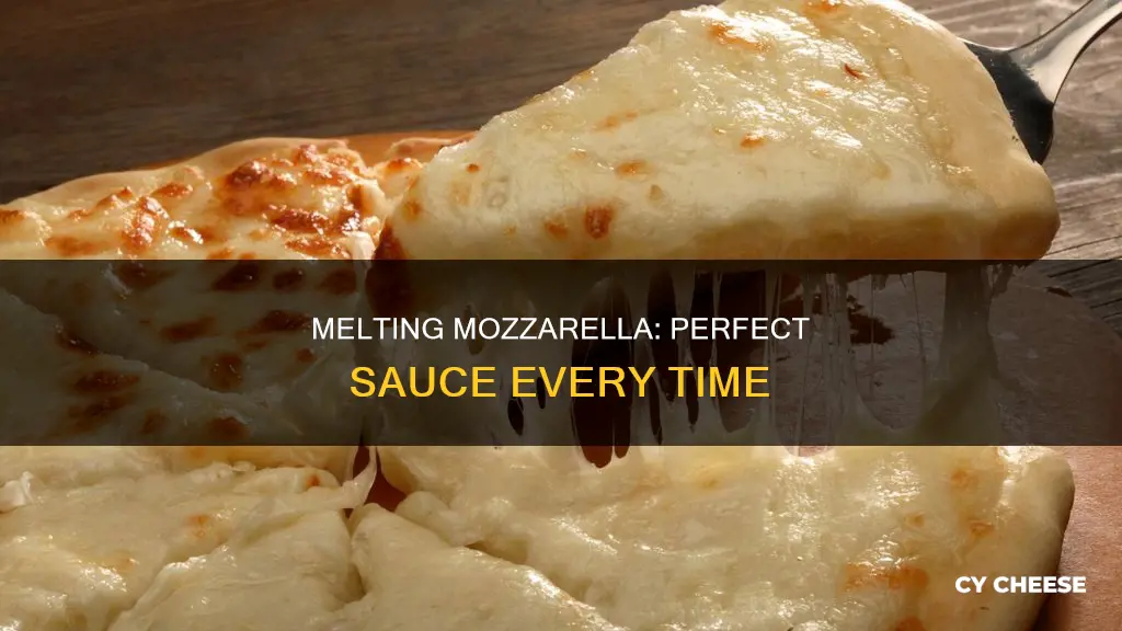 how to melt mozzarella cheese into sauce