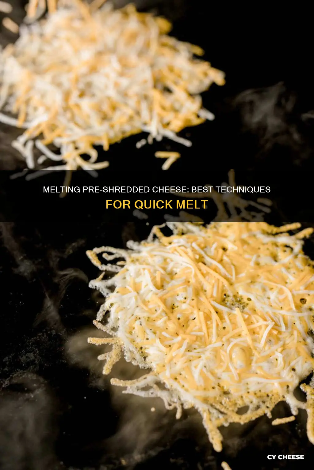 how to melt pre shredded cheese