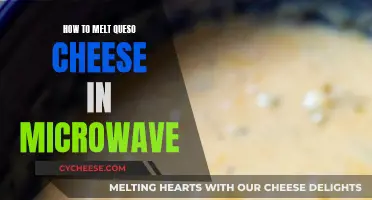 Melting Queso Cheese: Microwave Method
