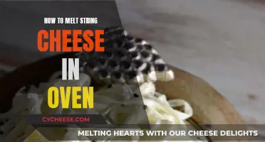 Melting String Cheese: The Oven Method