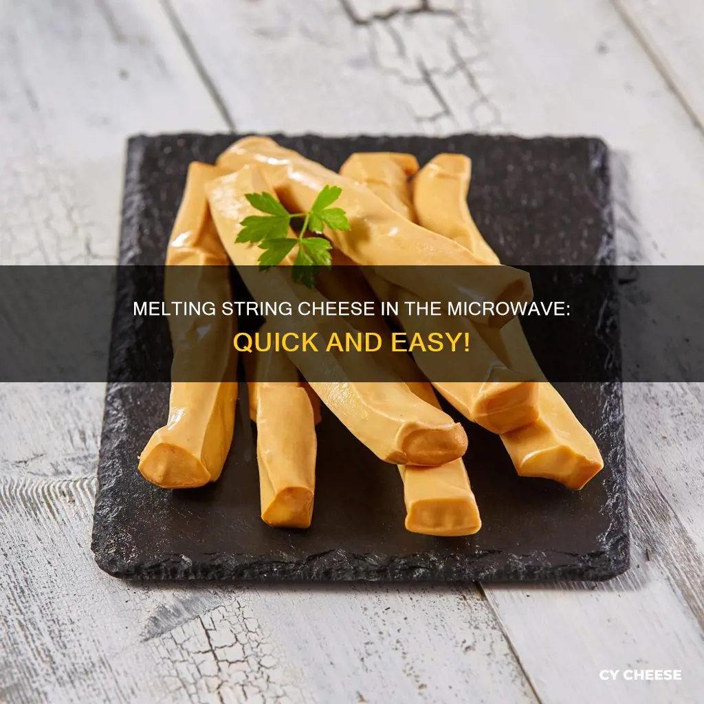 how to melt string cheese in the microwave