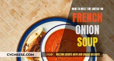 The Art of Melting Cheese on French Onion Soup