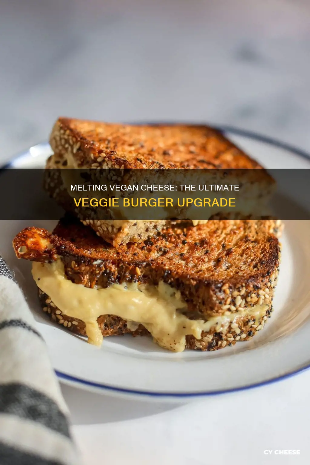 how to melt vegan cheese when making a veggie burger