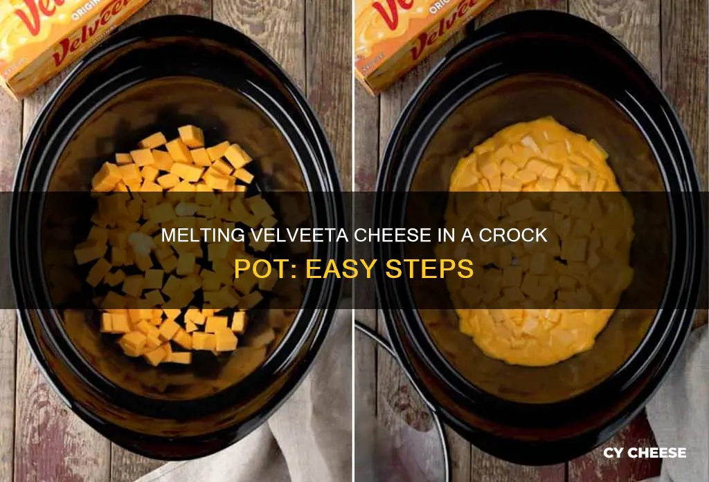 how to melt velveeta cheese in a crock pot