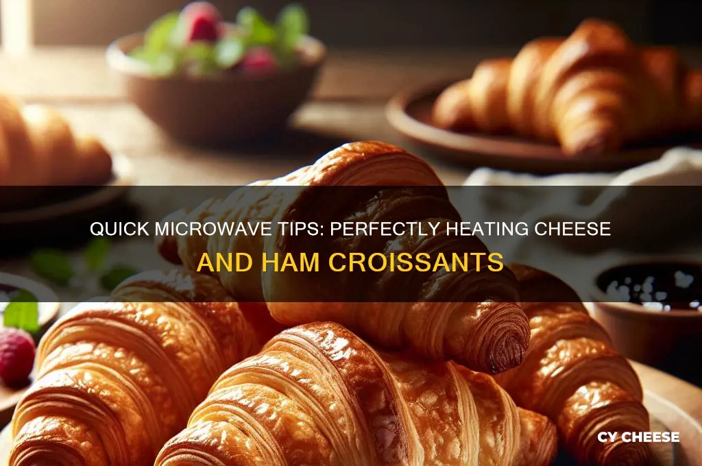how to microwave a cheese and ham croissant