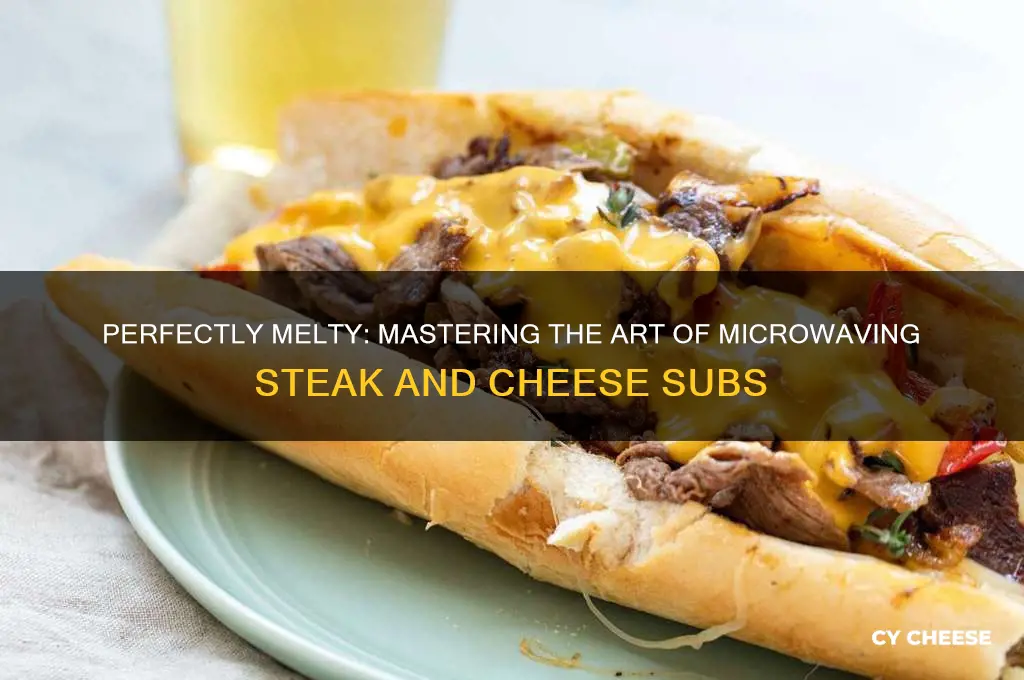 how to microwave a steak and cheese sub