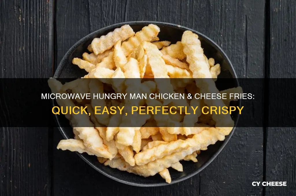 how to microwave hungry man chicken and cheese fries