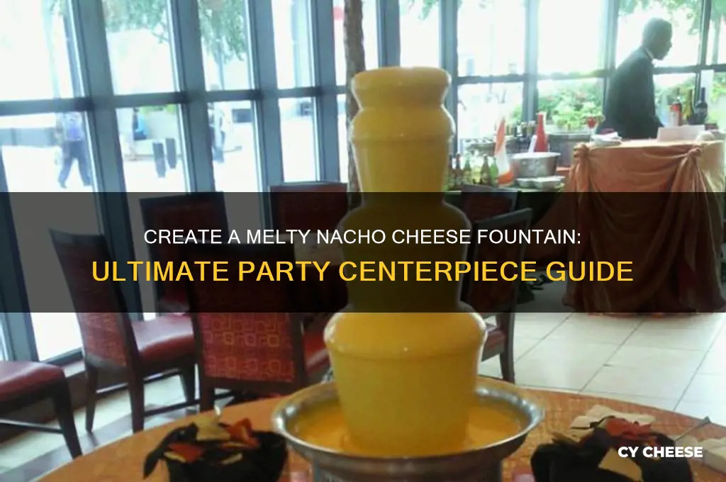 how to nacho cheese fountain