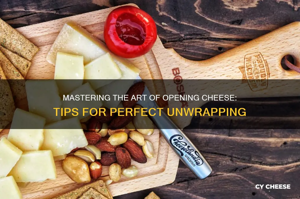 how to open a cheese