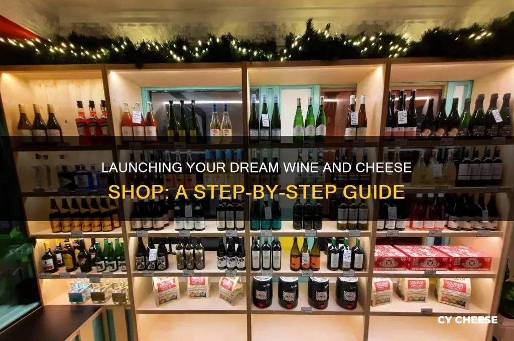 how to open a wine and cheese shop