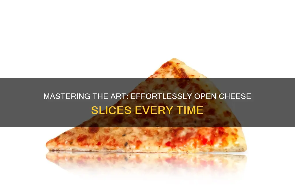 how to open cheese slice