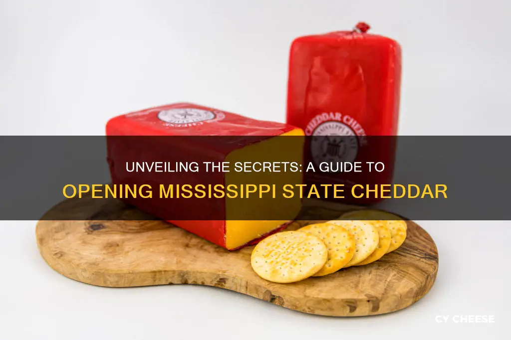 how to open mississippi state university cheddar cheese