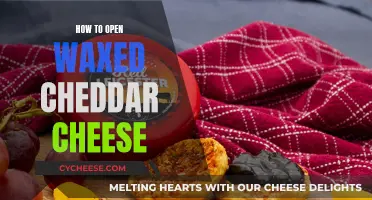 Unlocking Cheddar's Secrets: A Guide to Opening Waxed Cheese