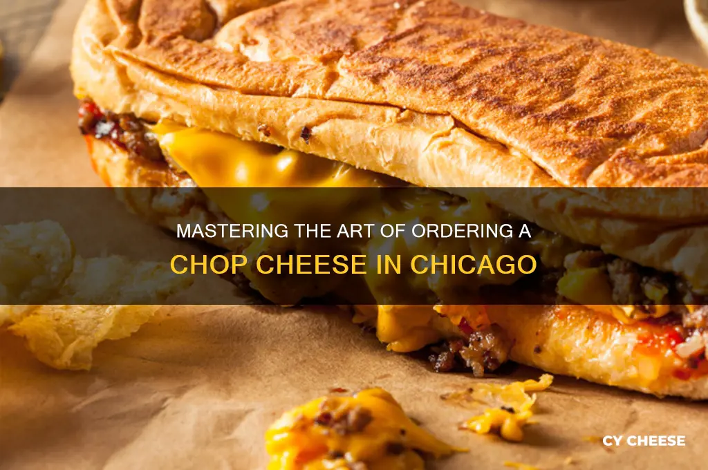 how to order a chop cheese in chicago