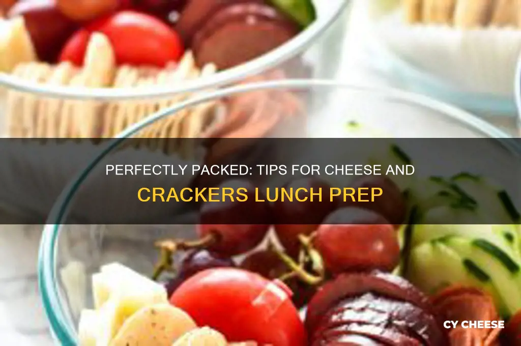 how to pack cheese and crackers for lunch