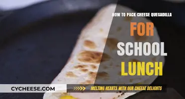 Perfectly Packed Cheese Quesadilla: Easy School Lunch Ideas & Tips