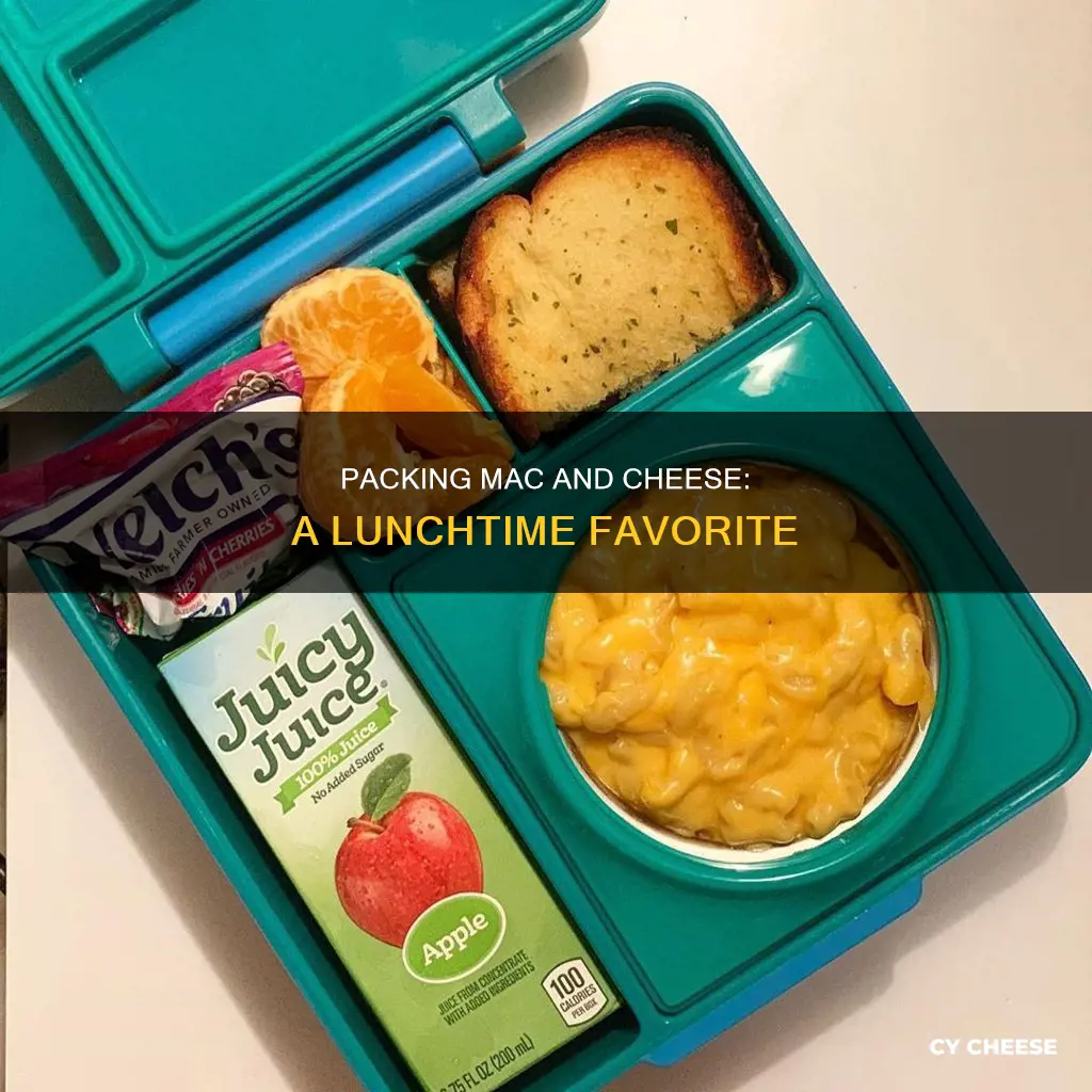 how to pack macaroni and cheese for lunch