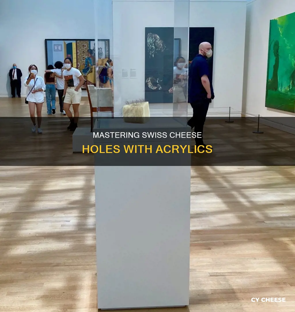 how to paint a swiss cheese hole with acrylic paint