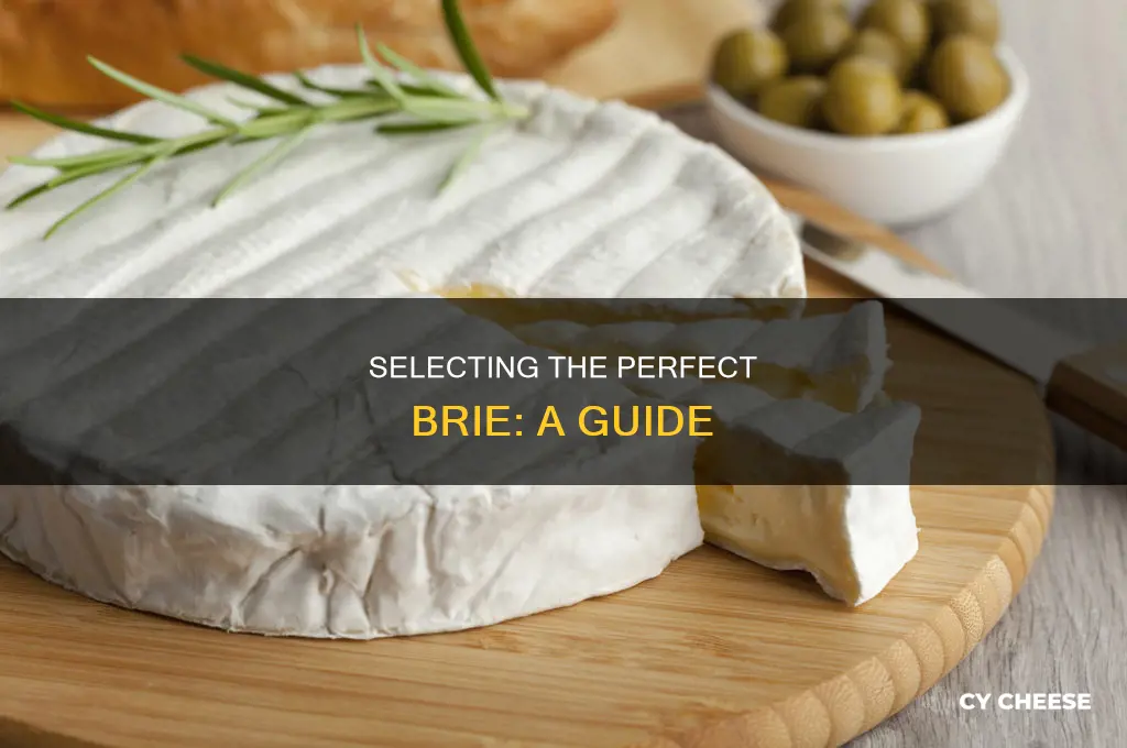 how to pick a good brie cheese