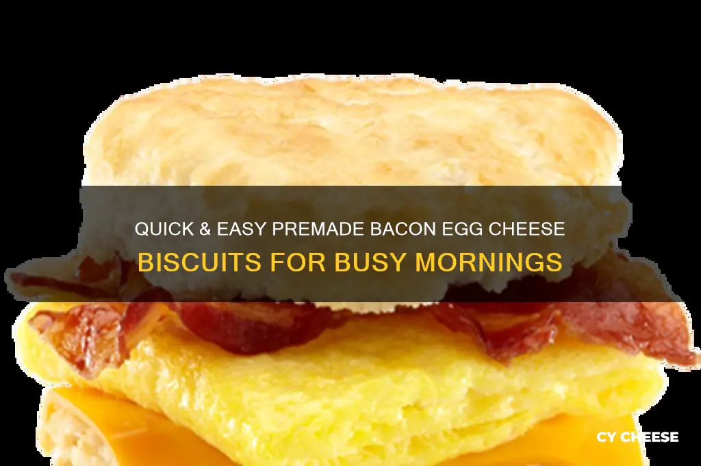 how to premake bacon egg and cheese biscuits
