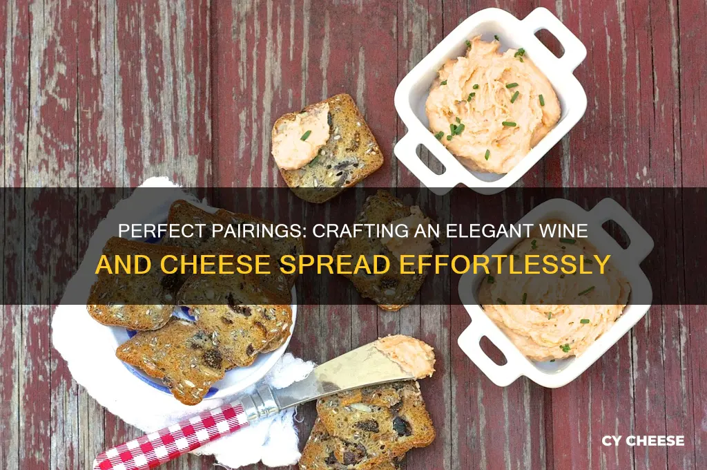 how to prepare a spread for a wine cheese part