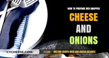 Delicious Red Snapper with Melted Cheese and Caramelized Onions Recipe