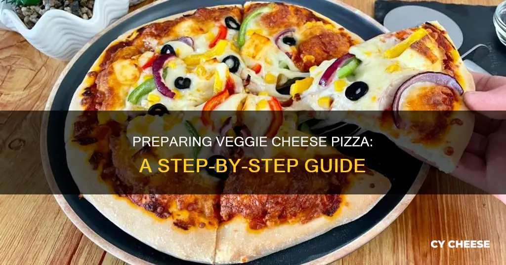 how to prepare veg cheese pizza