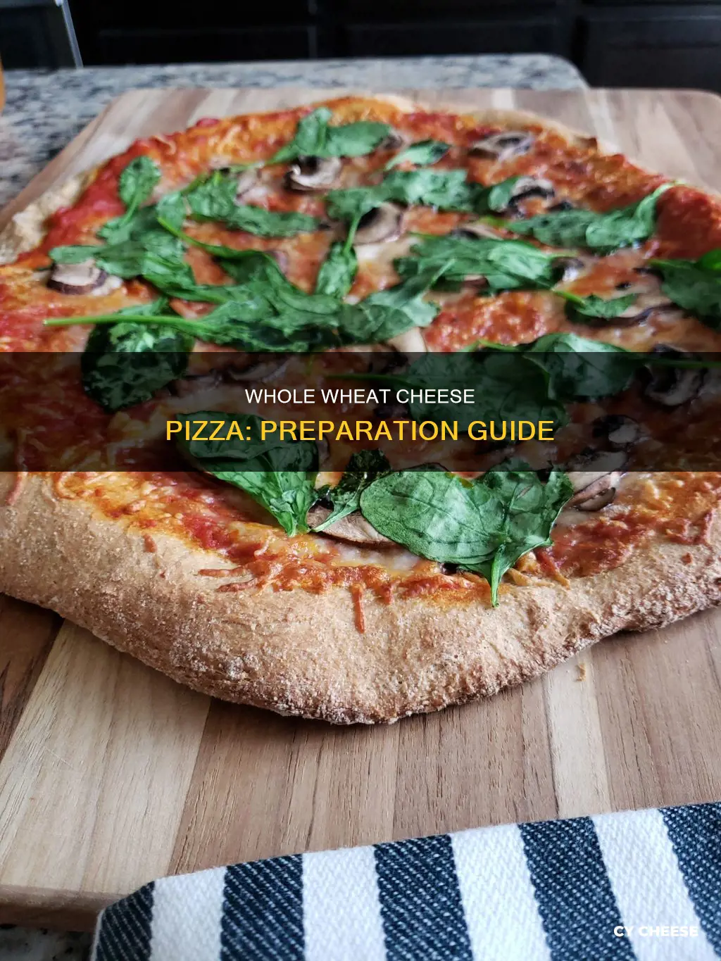 how to prepare whole wheat cheese pizza
