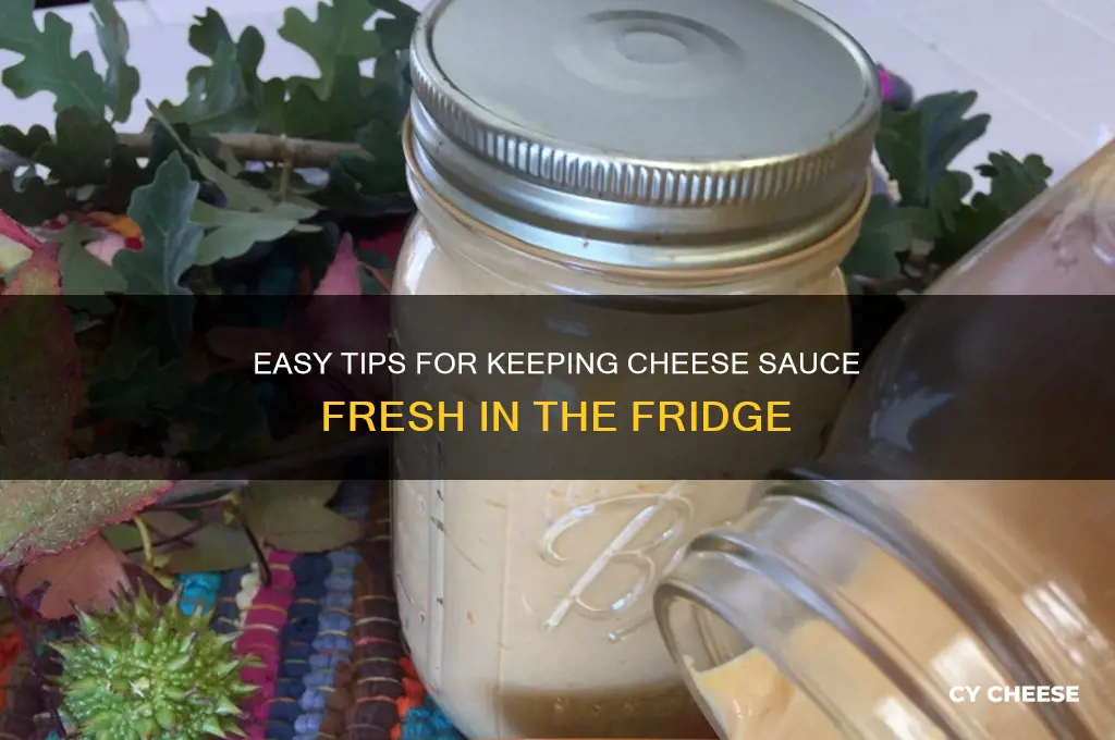 how to preserve cheese souce in the fridge