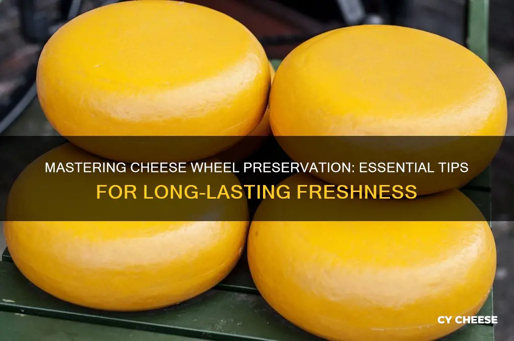 how to preserve cheese wheel