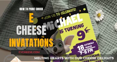 Print Chuck E Cheese Invites at Home Easily