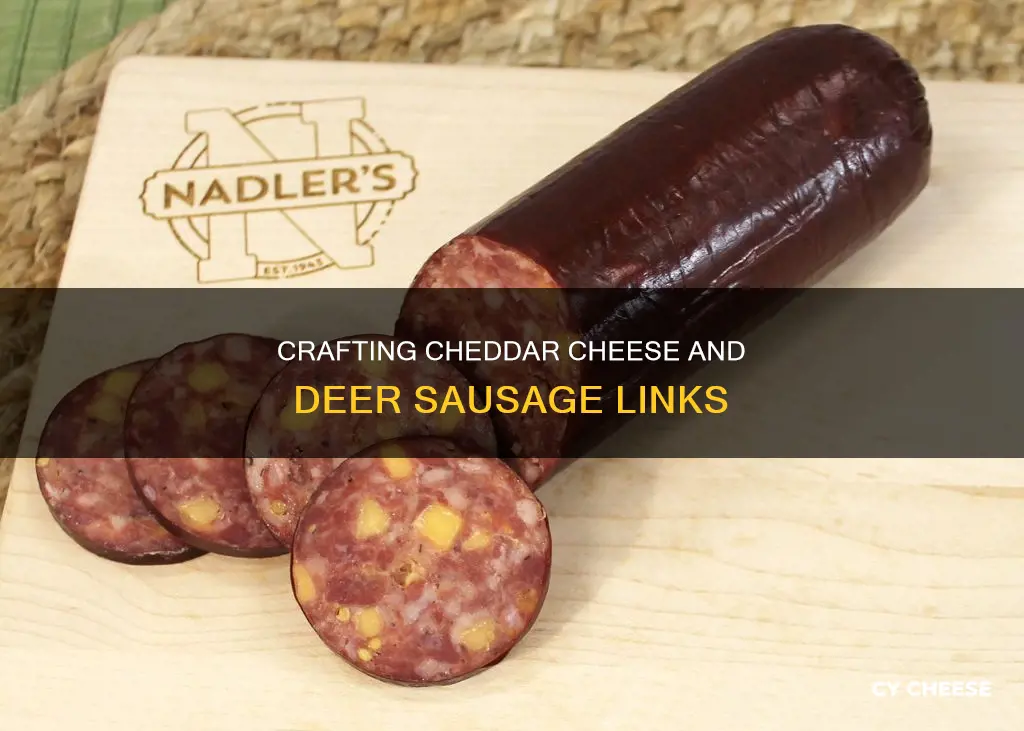 how to process cheddar cheese deer link sausage