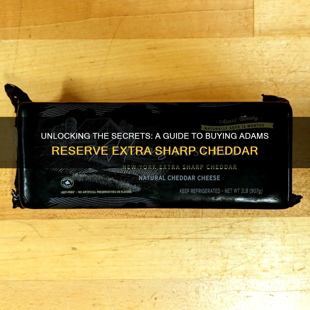 how to purchase adams reserve extra sharp cheddar cheese