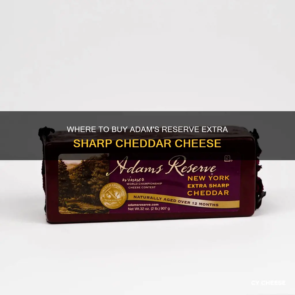 how to purchase adams reserve extra sharp cheddar cheese