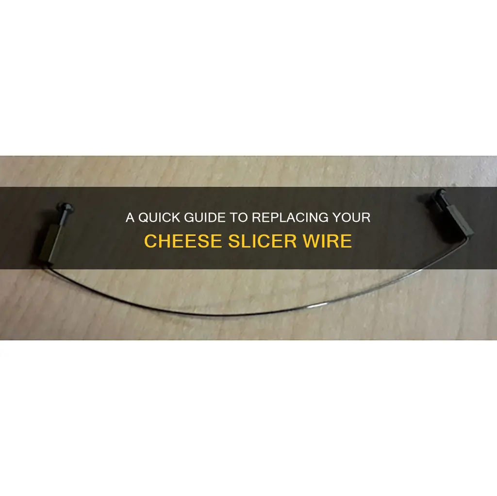 how to put a new wire on a cheese slicer