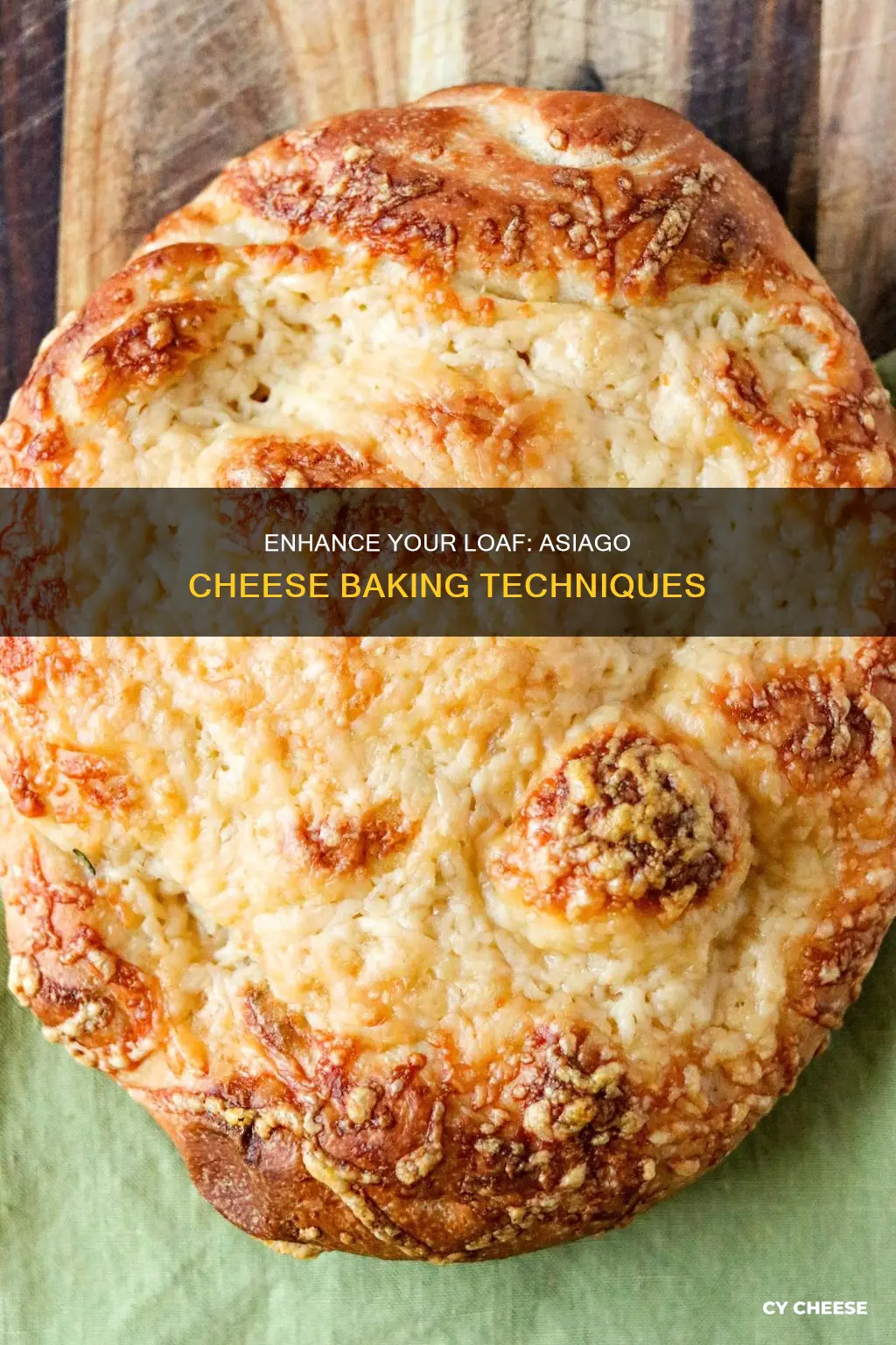 how to put asiago cheese on loaf while baking