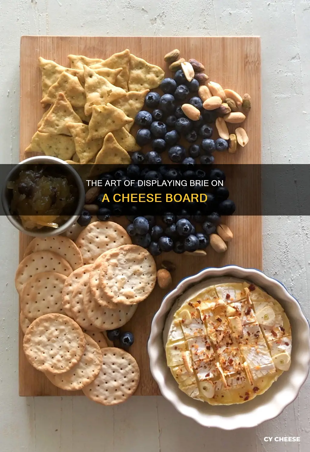 how to put brie on a cheese board