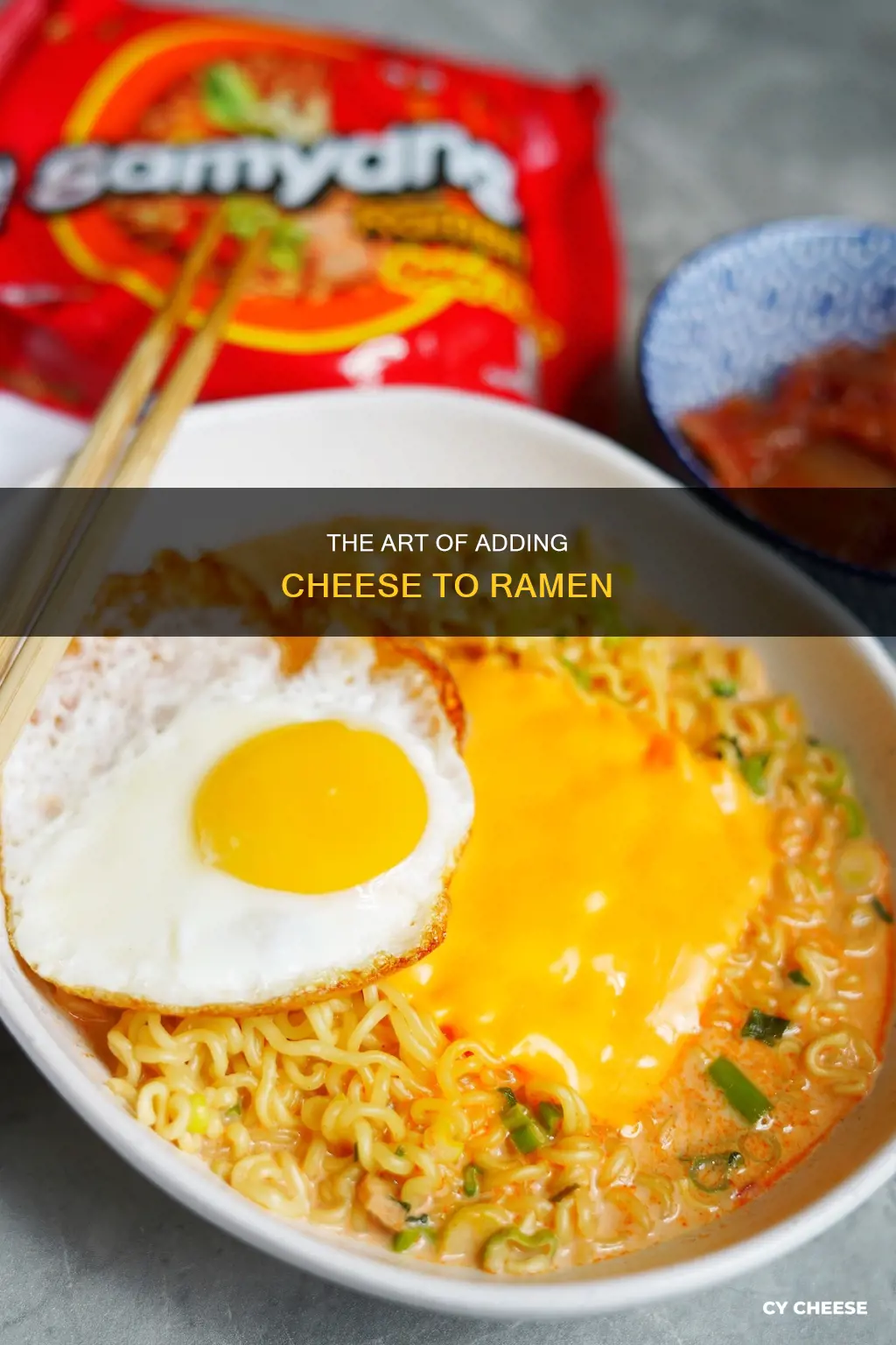 how to put cheese in ramen