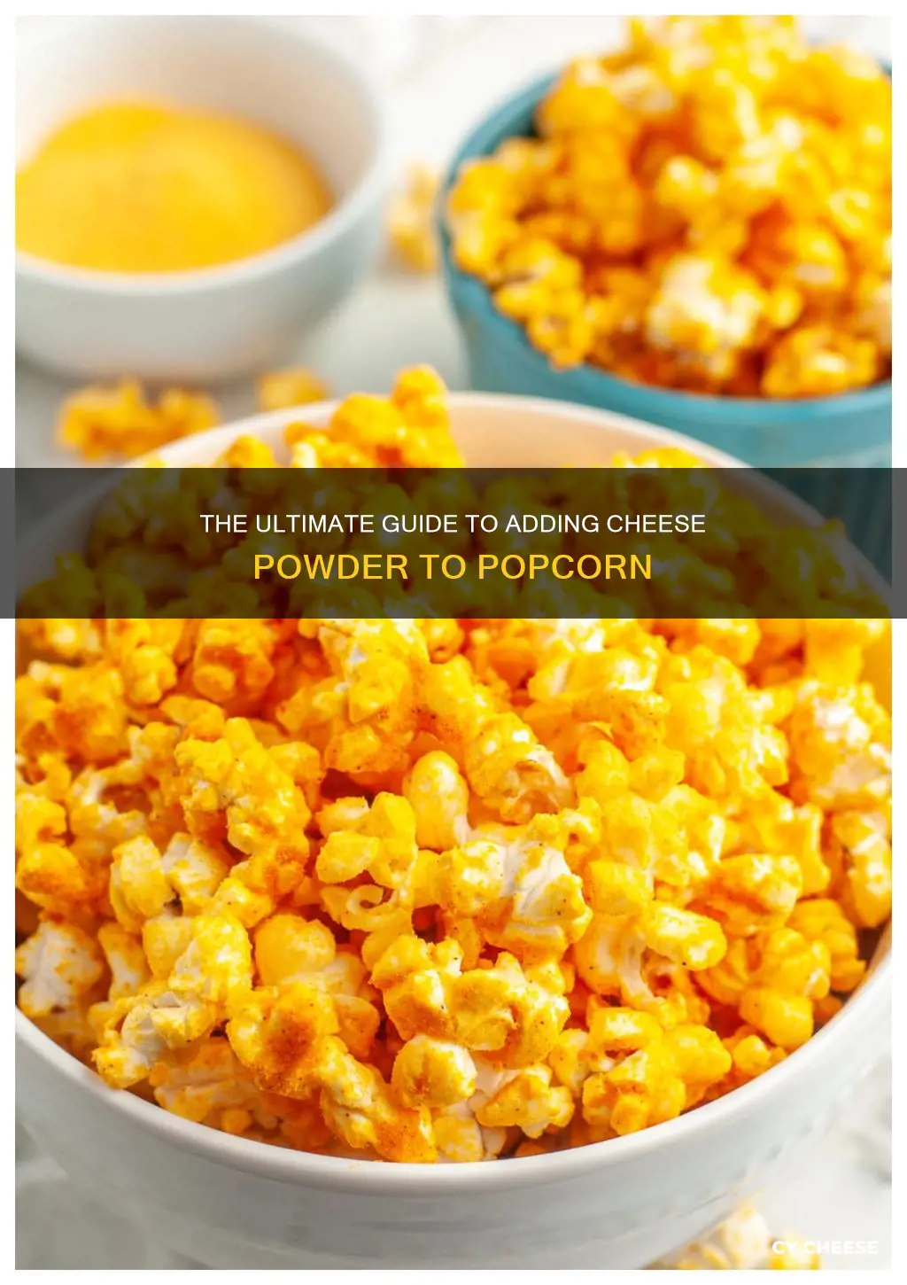 how to put cheese powder on popcorn