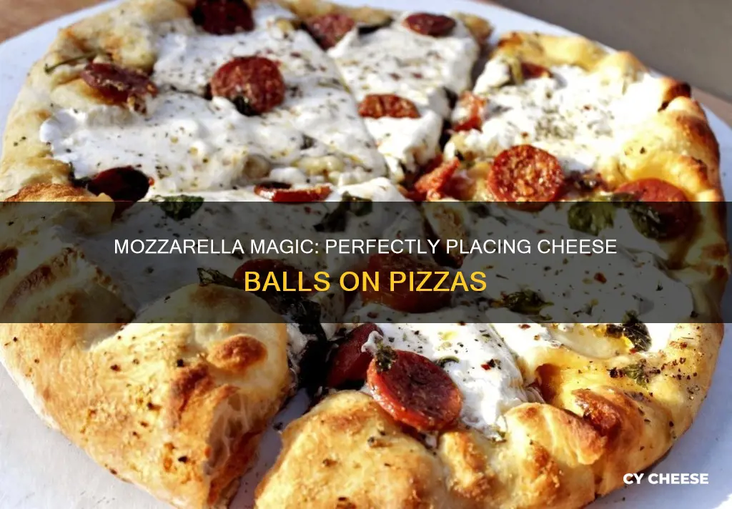 how to put mozzarella cheese balls on pizza