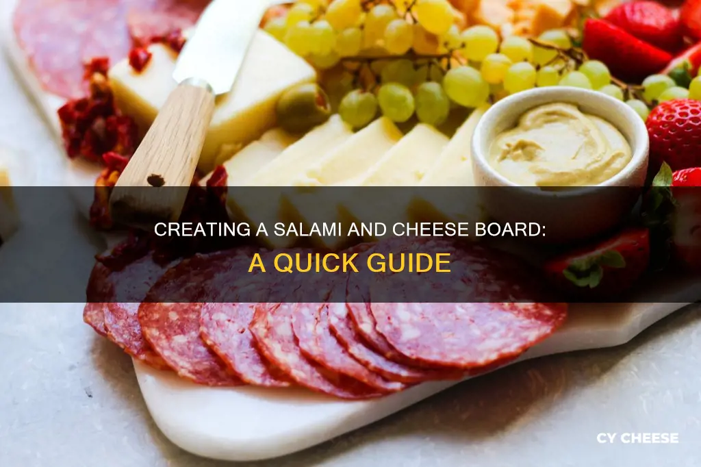 how to put salami on cheese board