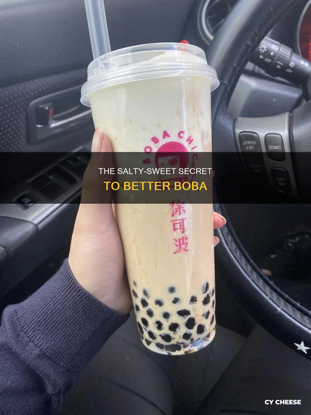 how to put salted cheese in boba