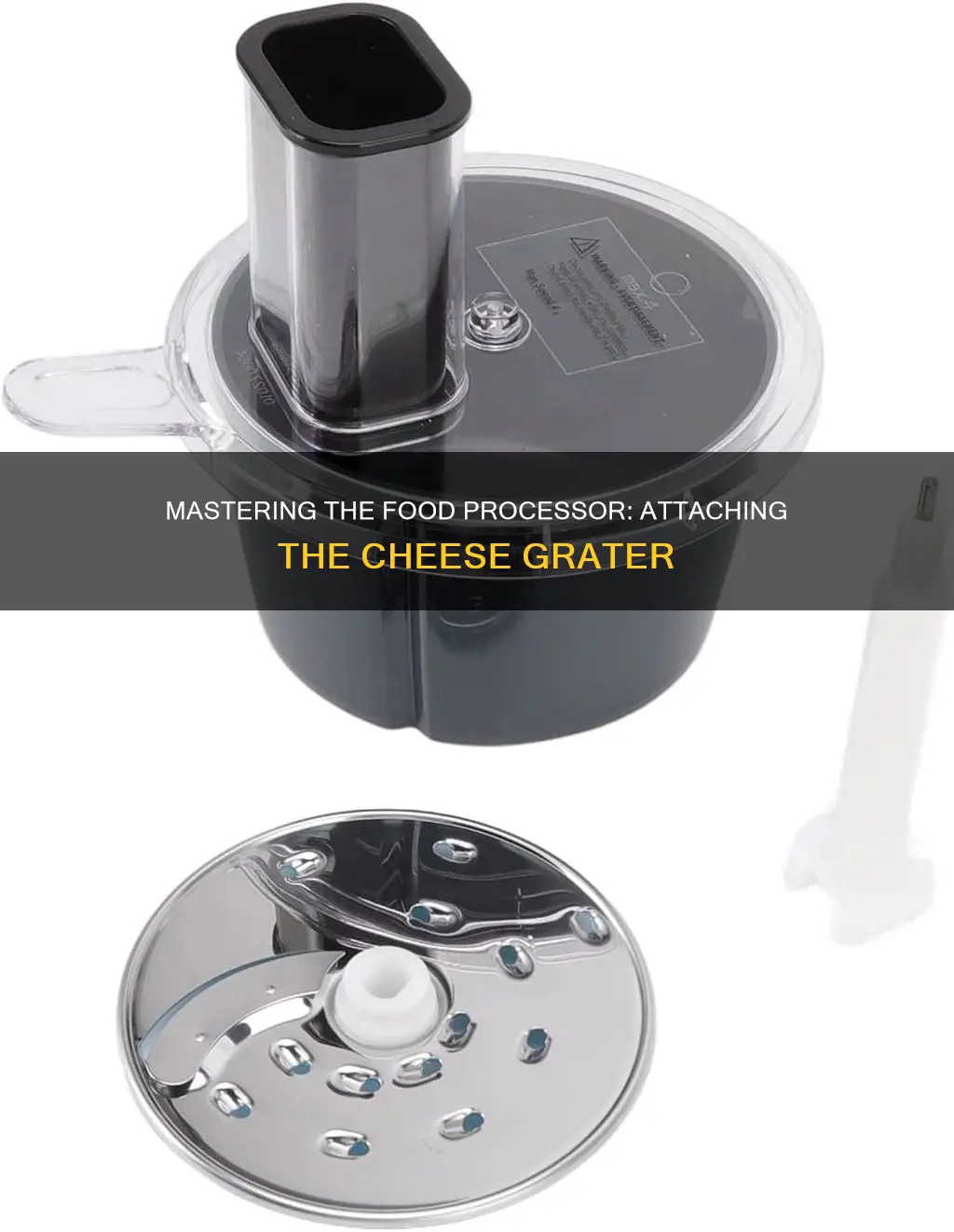 how to put the cheese grater on food processor